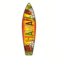 Tiki Bar Surfboard Wooden Sign