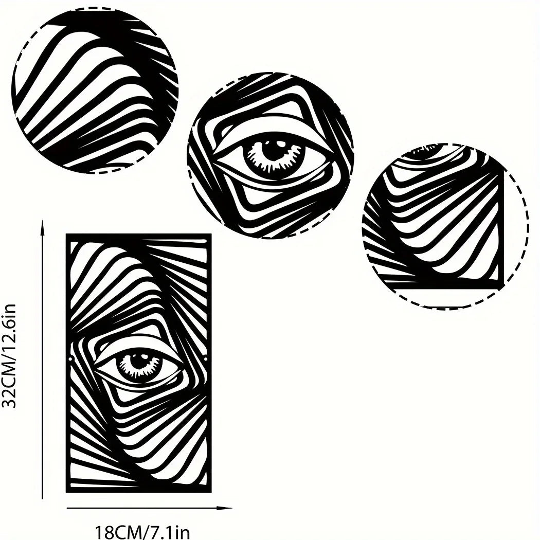 Abstract Eye Metal Wall Art