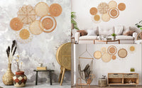 7-Piece Boho Rattan Wall Decor Set: