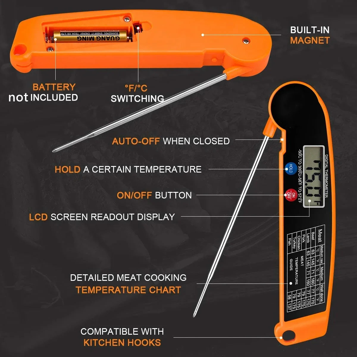 Digital Kitchen Food Thermometer