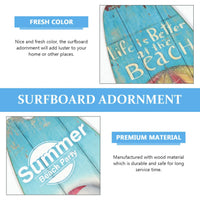 Wood Surfboard Sign
