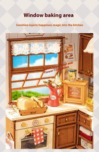 DIY Wooden Baking Hut Puzzle Toy