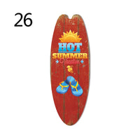 Wood Surfboard Sign