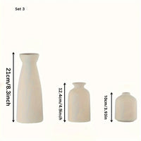 Set of 3 Ceramic Vases