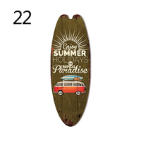 Wood Surfboard Sign
