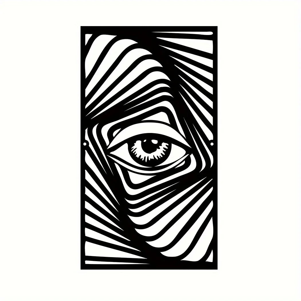 Abstract Eye Metal Wall Art