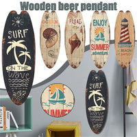Wood Surfboard Sign