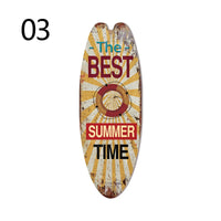 Wood Surfboard Sign