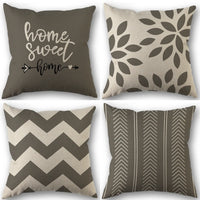 4pcs Linen Square Cushion Covers