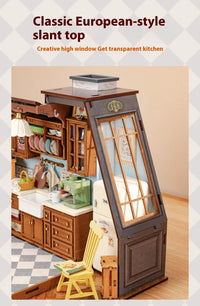 DIY Wooden Baking Hut Puzzle Toy