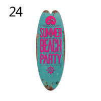 Wood Surfboard Sign