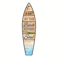 Tiki Bar Surfboard Wooden Sign