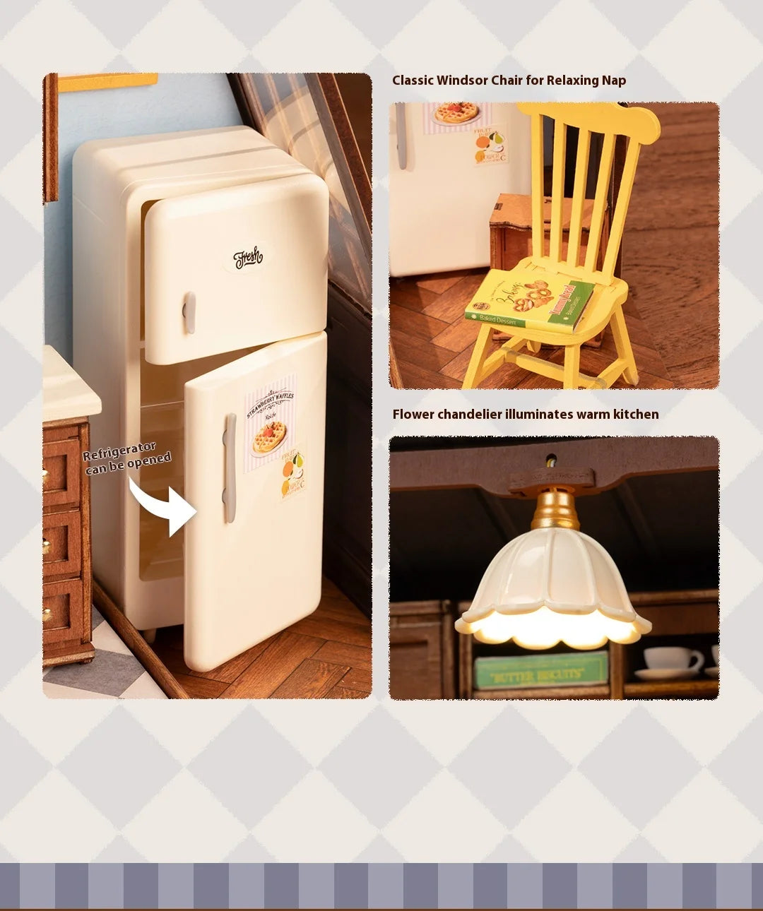 DIY Wooden Baking Hut Puzzle Toy