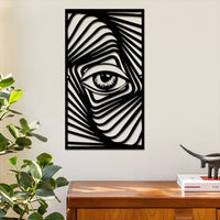 Abstract Eye Metal Wall Art