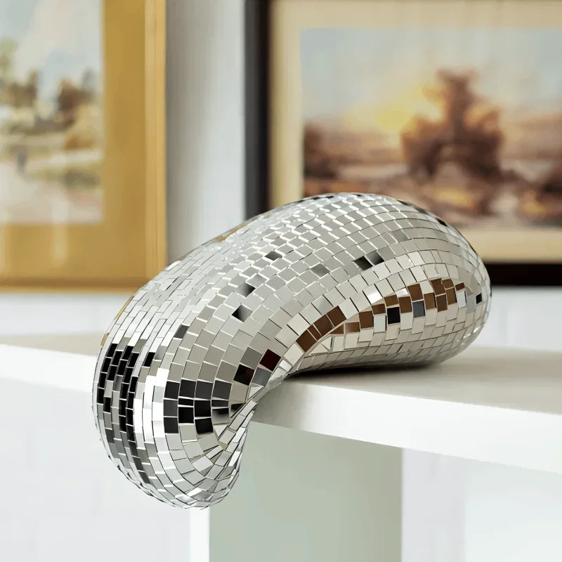 Melted Disco Ball Sculpture